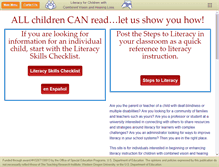 Tablet Screenshot of literacy.nationaldb.org